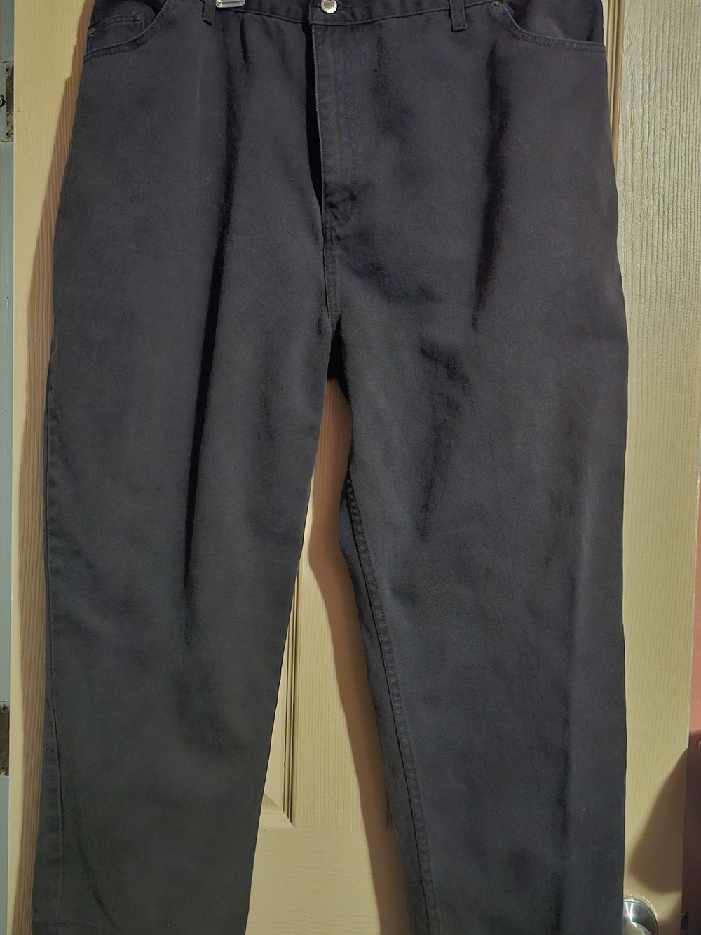 Route 66 Straight-Leg Black Jeans